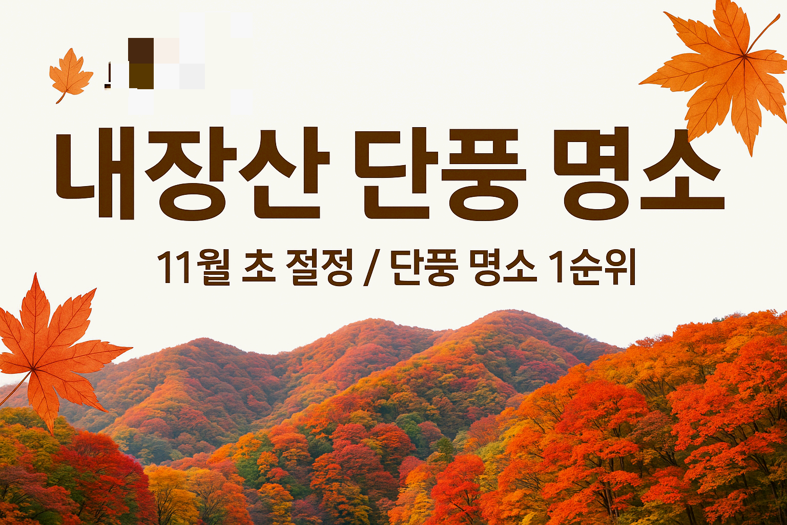 단풍 구경가볼만한곳