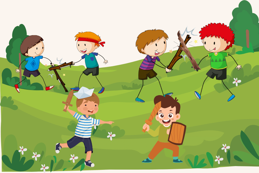 칼싸움놀이(나뭇가지 놀이)의 전통