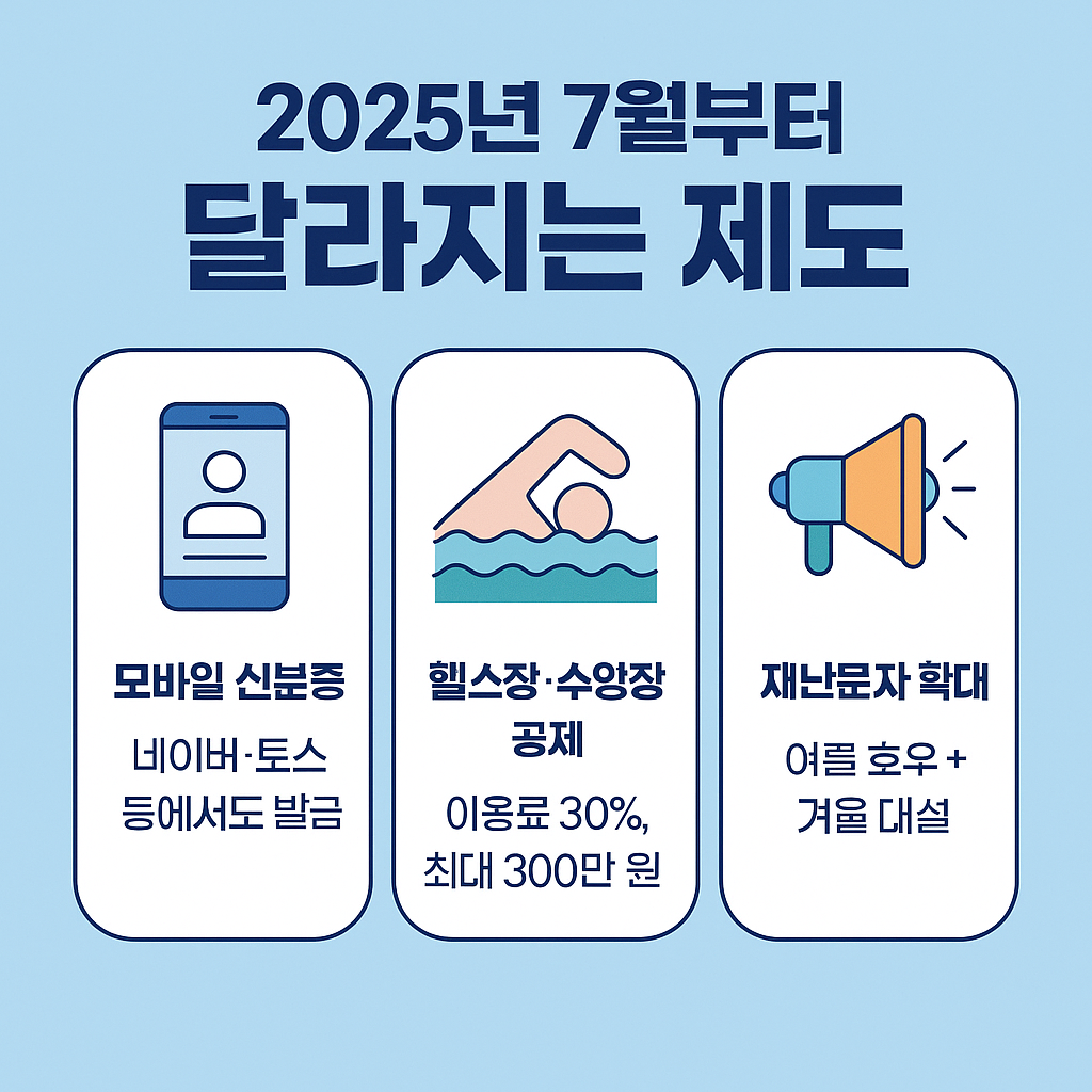 2025년 7월부터 달라지는 제도