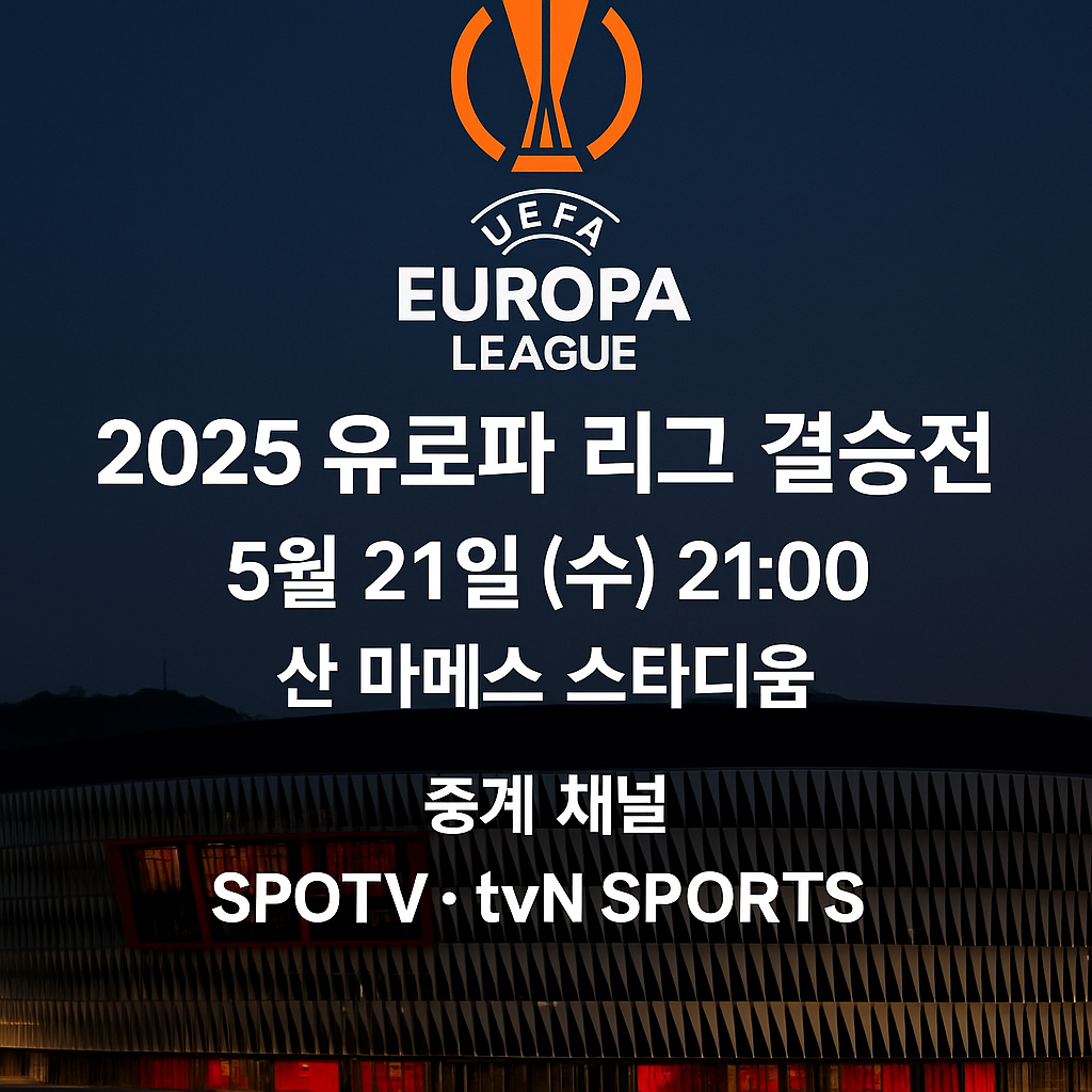 2025 유로파 리그 결승전 일정과 중계 채널 총정리