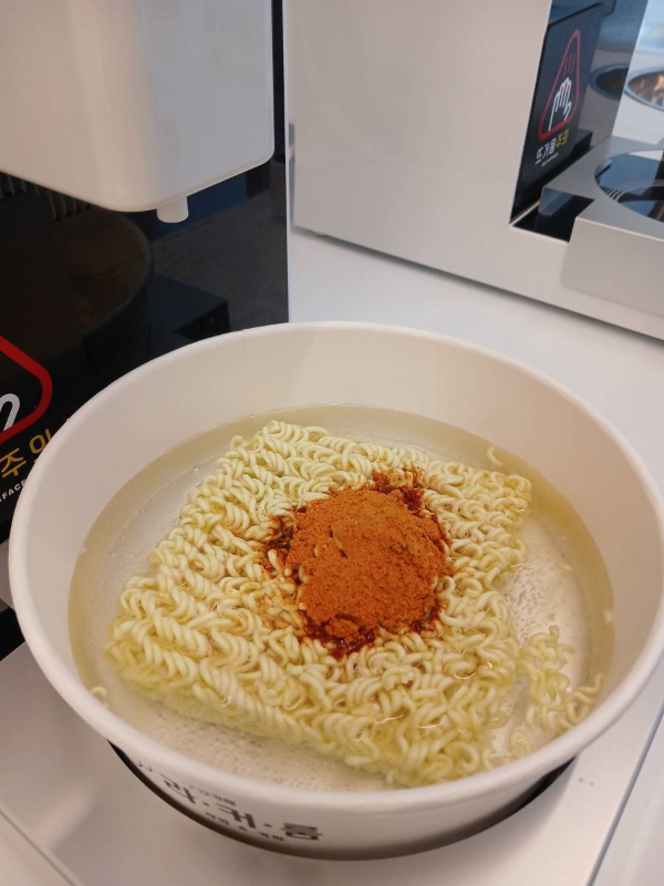 라면가게 김치라면 세팅