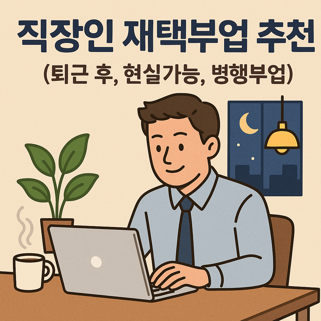 직장인 재택부업 추천에 대한 이미지