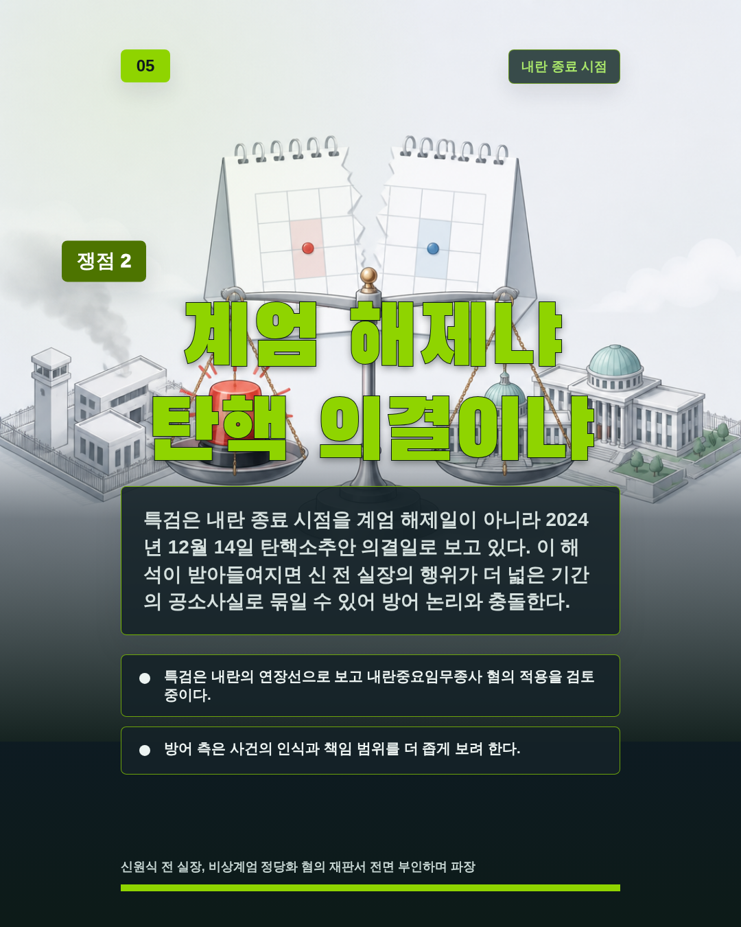 계엄 해제냐 탄핵 의결이냐