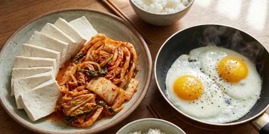 계란, 두부, 김치