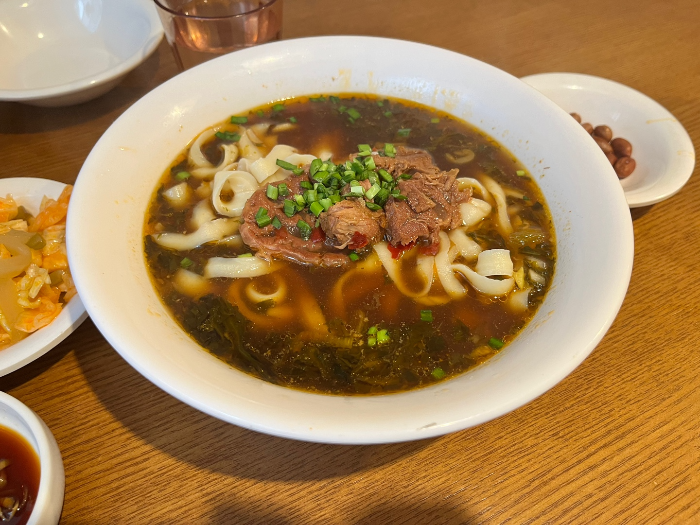 대만식 우육도삭면 모습
