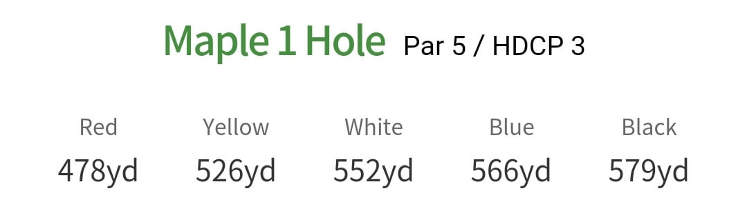 솔모로 컨트리클럽 메이플코스 1