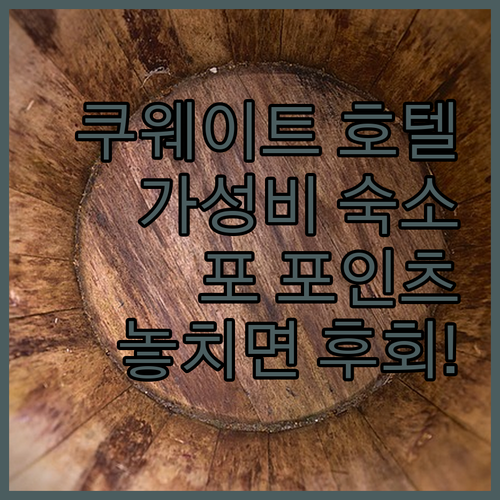가성비 갑 쿠웨이트 호텔 추천! 포 