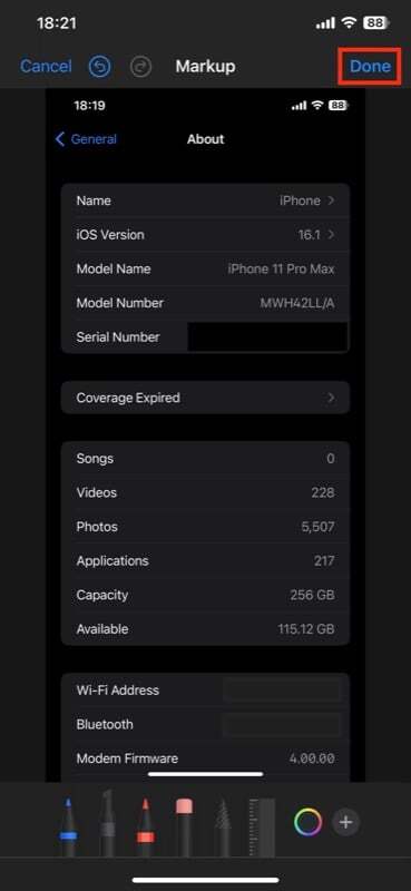 아이폰 사진 편집 앱으로 정보 가리기