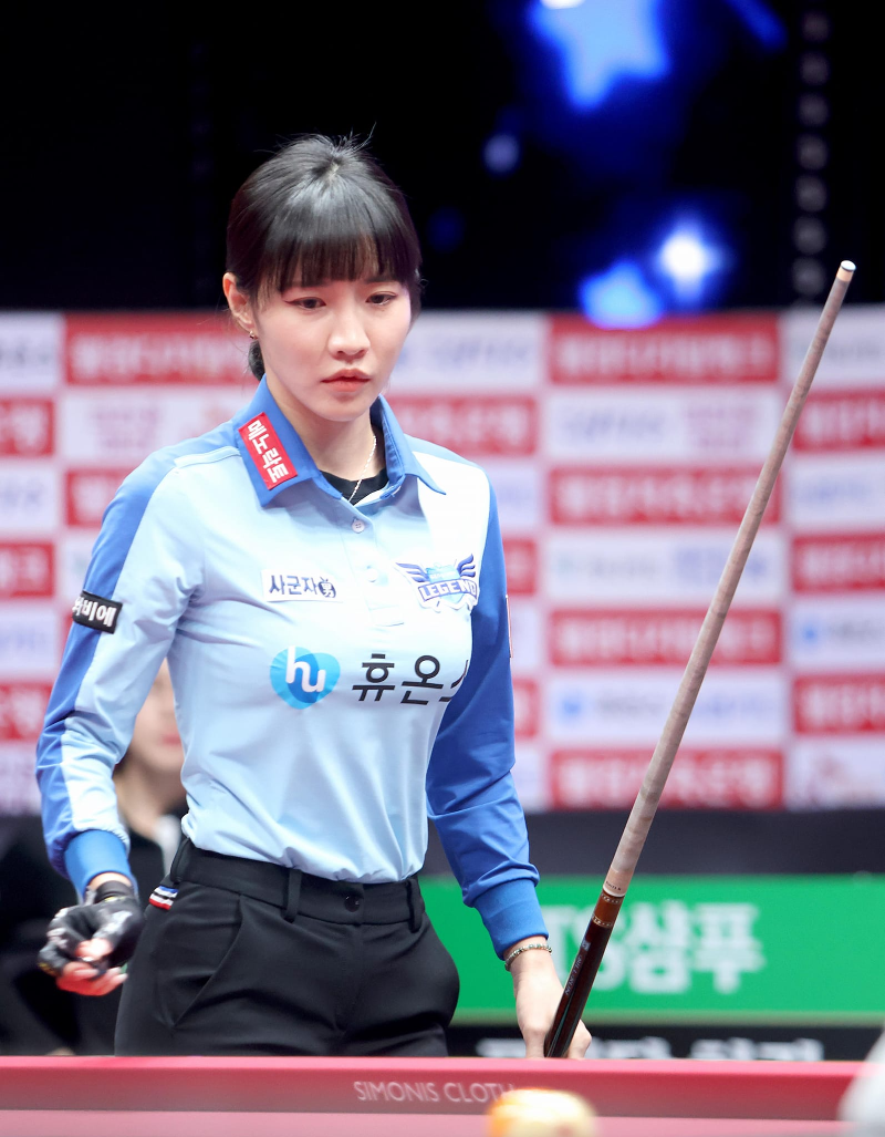PBA 팀리그 휴온스 헬스케어 당구팀의 최혜미 당구선수