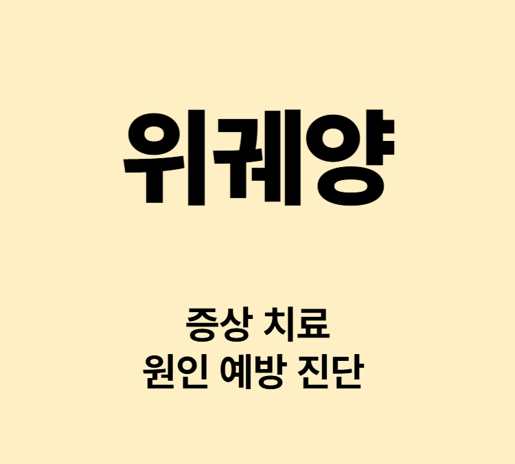 상복부통증 메스꺼움 구토 증상 위궤양 치료
