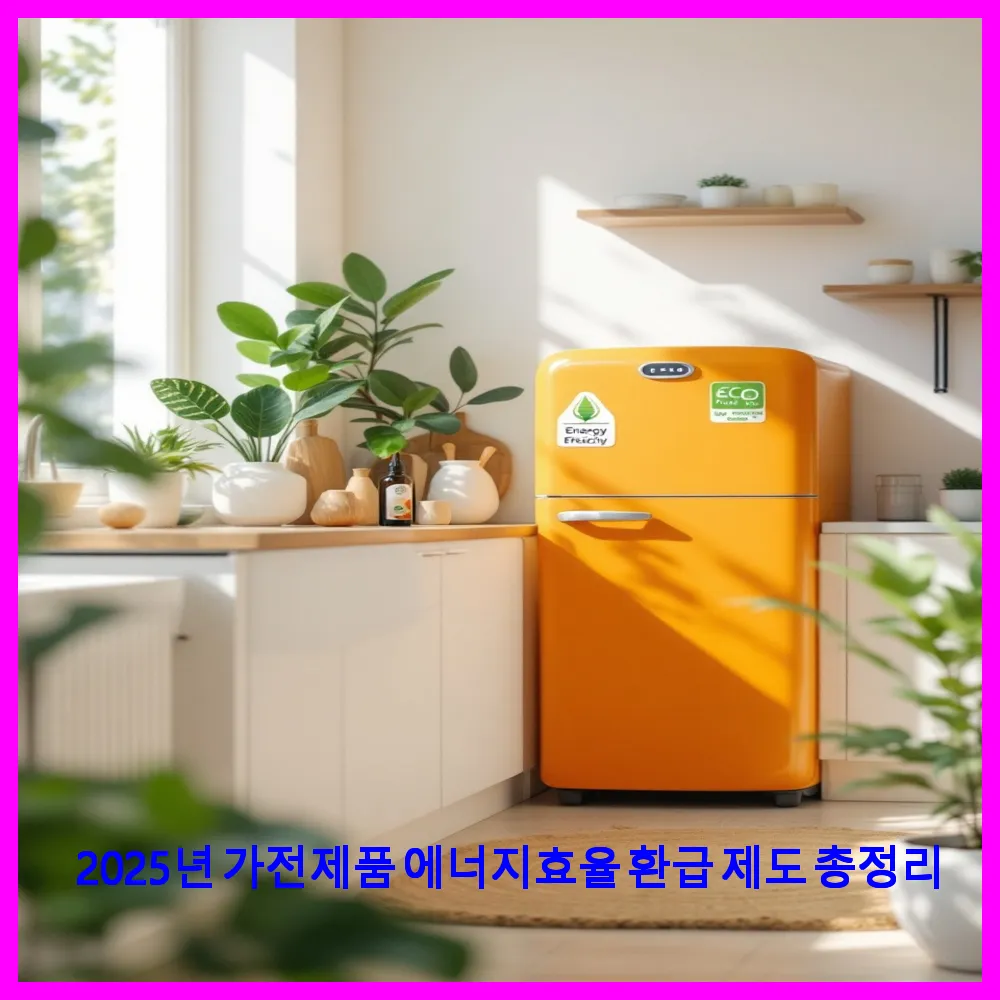 가전제품 에너지효율 환급 제도