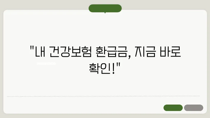 건강보험 환급금 조회하기 [건강보험 환급금 조회 및 신청방법, 신청자격]