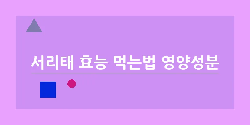 서리태 효능 먹는법 영양성분_15