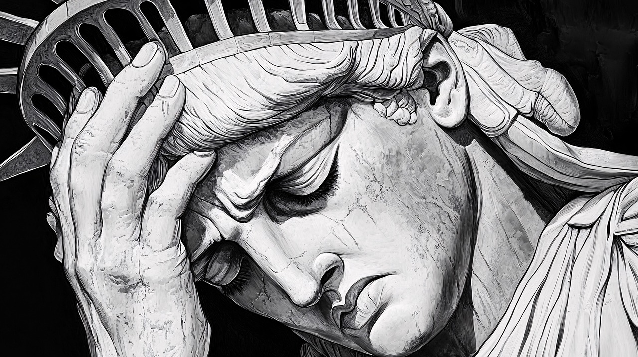 잠 못 자는 자유의 여신 상