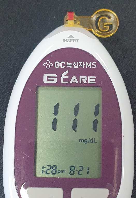 식사 2시간 후 혈당 111