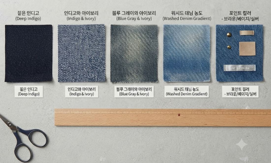 데님색변화