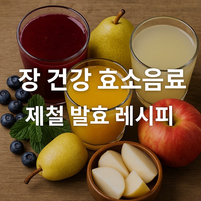 장 건강을 위한 제철 효소음료 레시피 추천