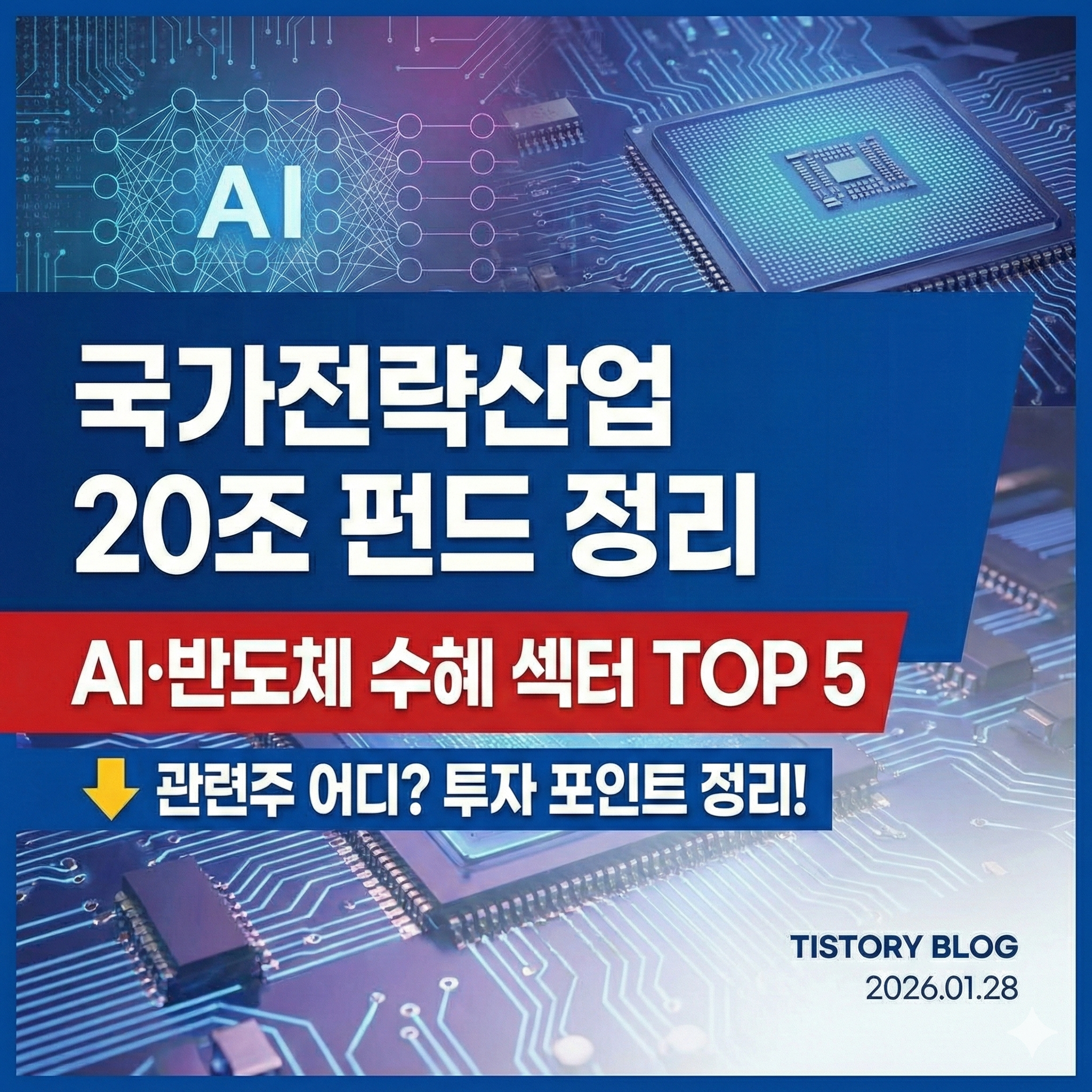 국가전략산업 20조 펀드 정리｜AI&middot;반도체 수혜 섹터 TOP 5