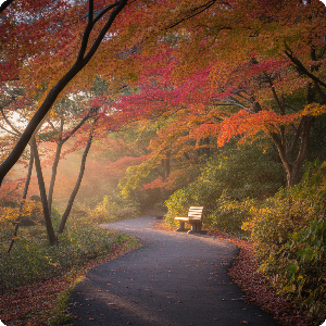 2025년 단풍 절정 시기 - 부산&middot;제주권 단풍 명소 가상 이미지