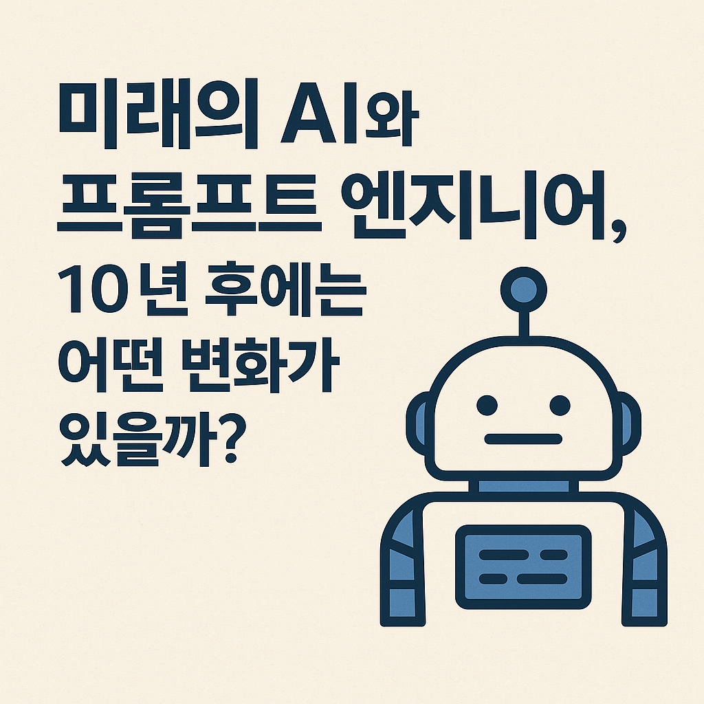 미래의 AI와 프롬프트 엔지니어, 10년 후 변화 예측