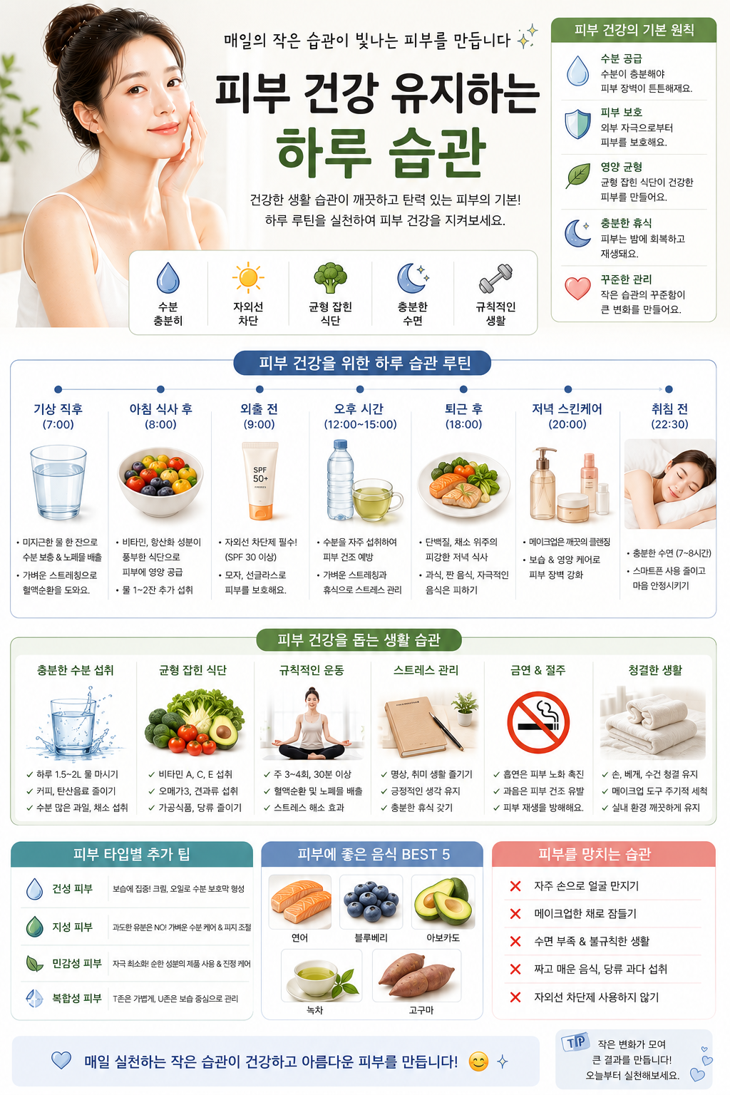 피부 건강 유지하는 하루 습관 관련 사진