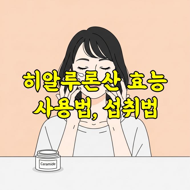 히알루론산 효능 및 올바른 사용법과 섭취법 총정리