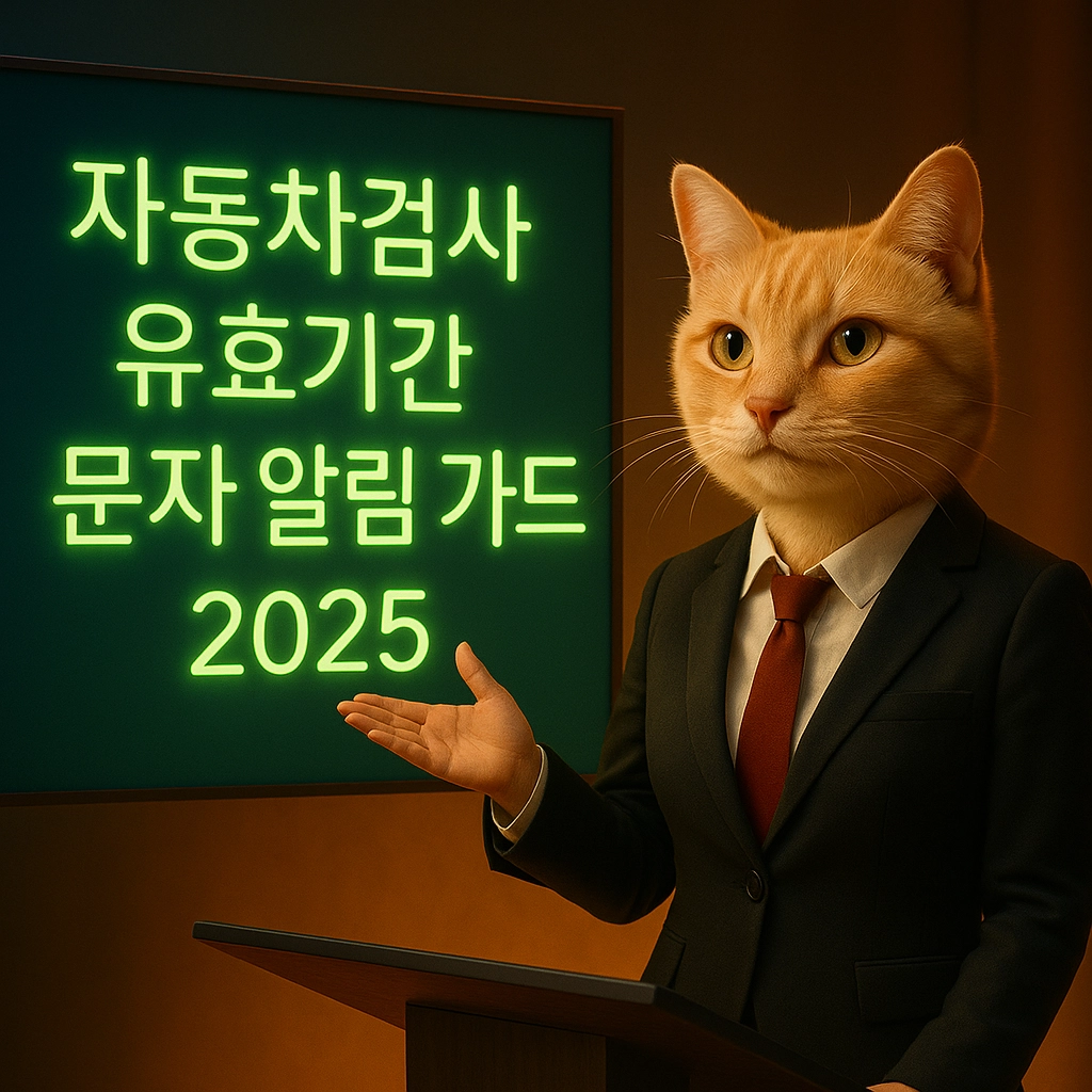 자동차검사 유효기간 문자 알림 가이드 2025