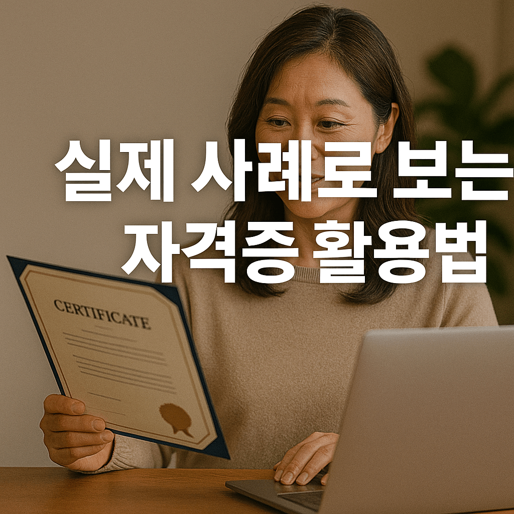 자격증 활용법