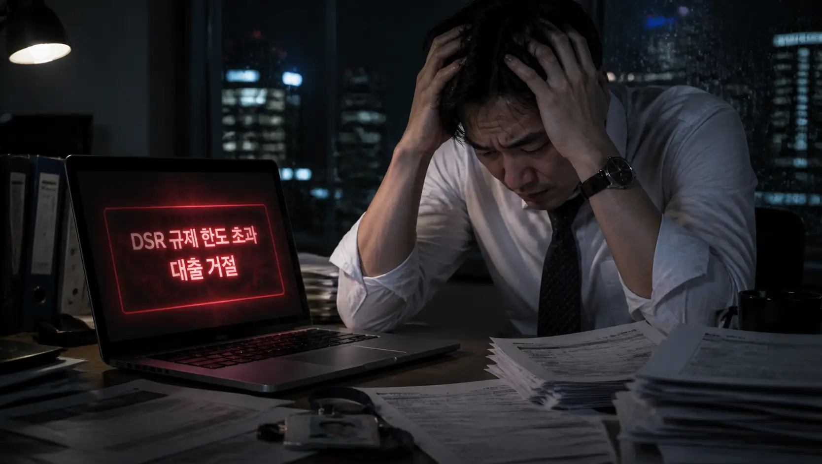 DSR규제-한도초과-직장인-대출부결-고뇌