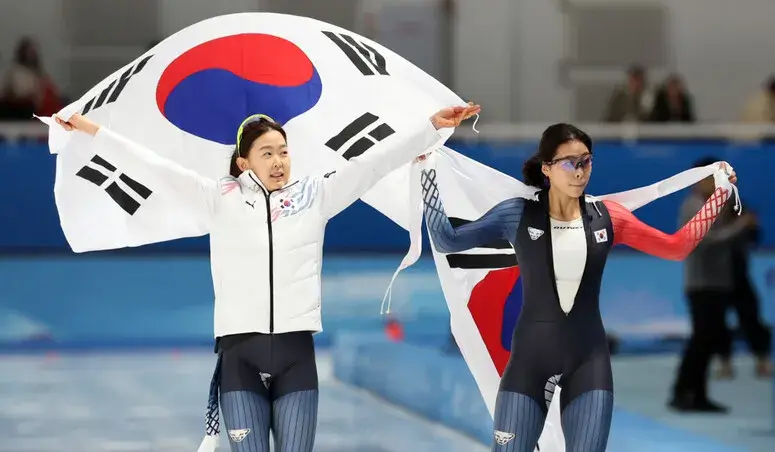 하얼빈 동계아시안게임 여자 100m 김민선 은메달