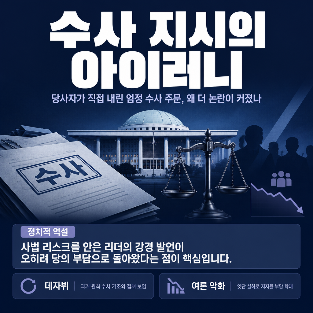 수사 지시의 아이러니