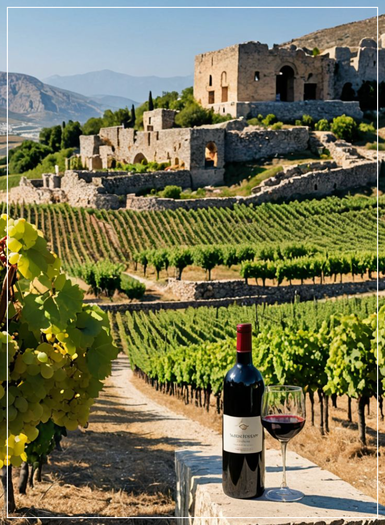 그리스_와인_농장배경