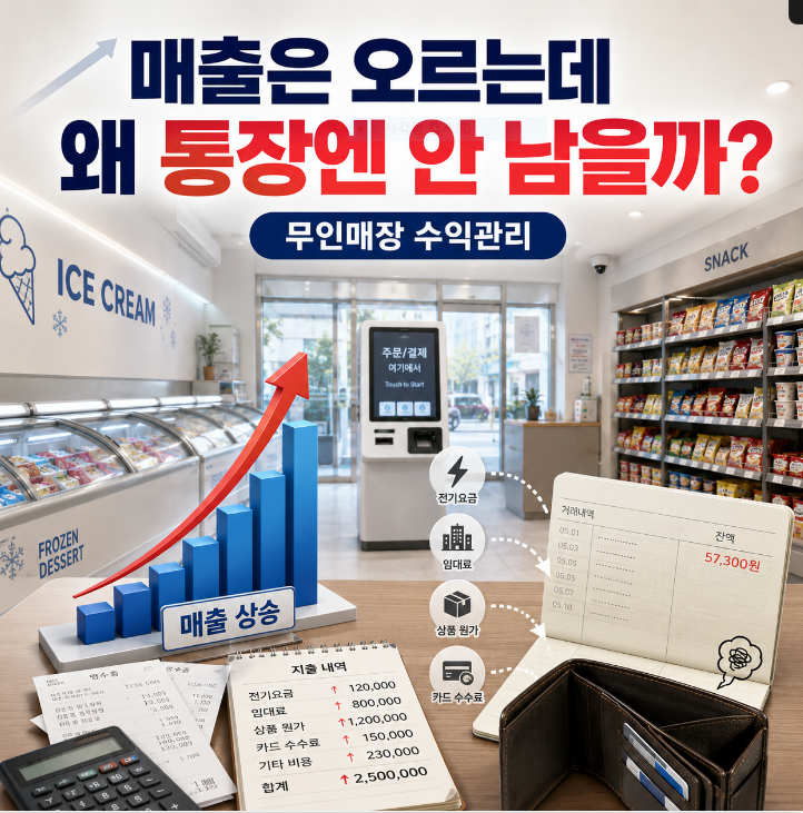 무인매장 매출은 늘었는데 수익이 남지 않는 이유와 관리 방법