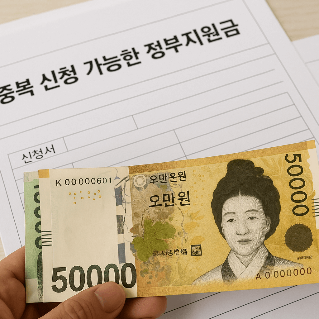 중복 신청 가능한 정부 지원금 총정리, 3개 이상 무조건 받는 방법