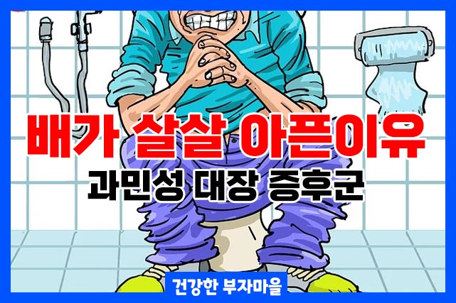과민성 대장 증후군이 생기면 배가 살살 아프면서 화장실을 자주 간다