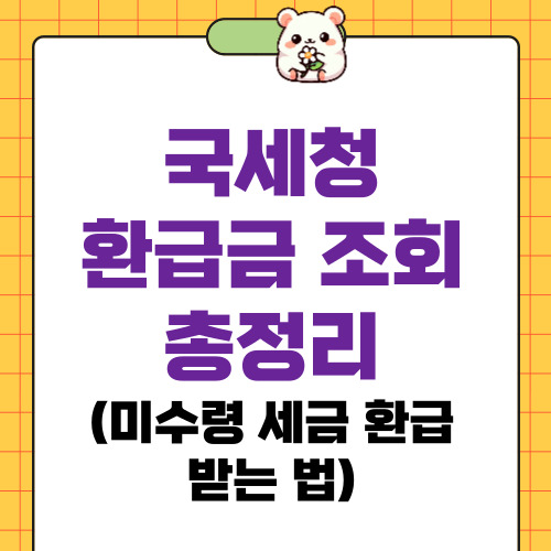 국세청 환급금 조회