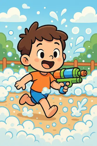 씻기와 놀이의 경계