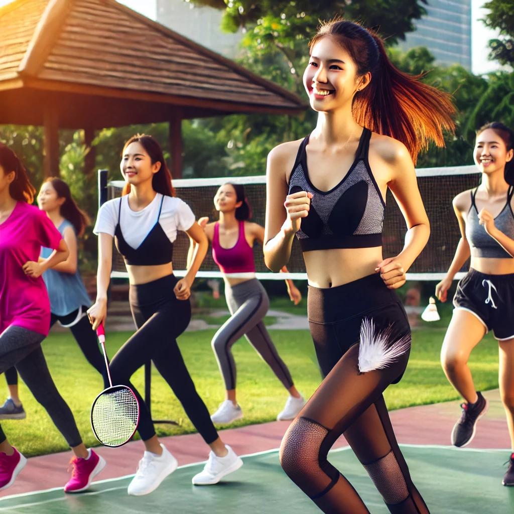 아시아 여성 스포츠 참여 관련 사진