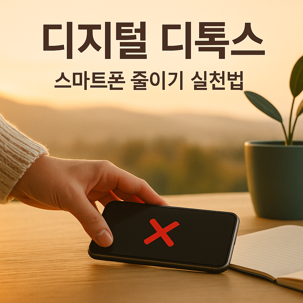 디지털 디톡스 - 스마트폰 줄이기 실천법