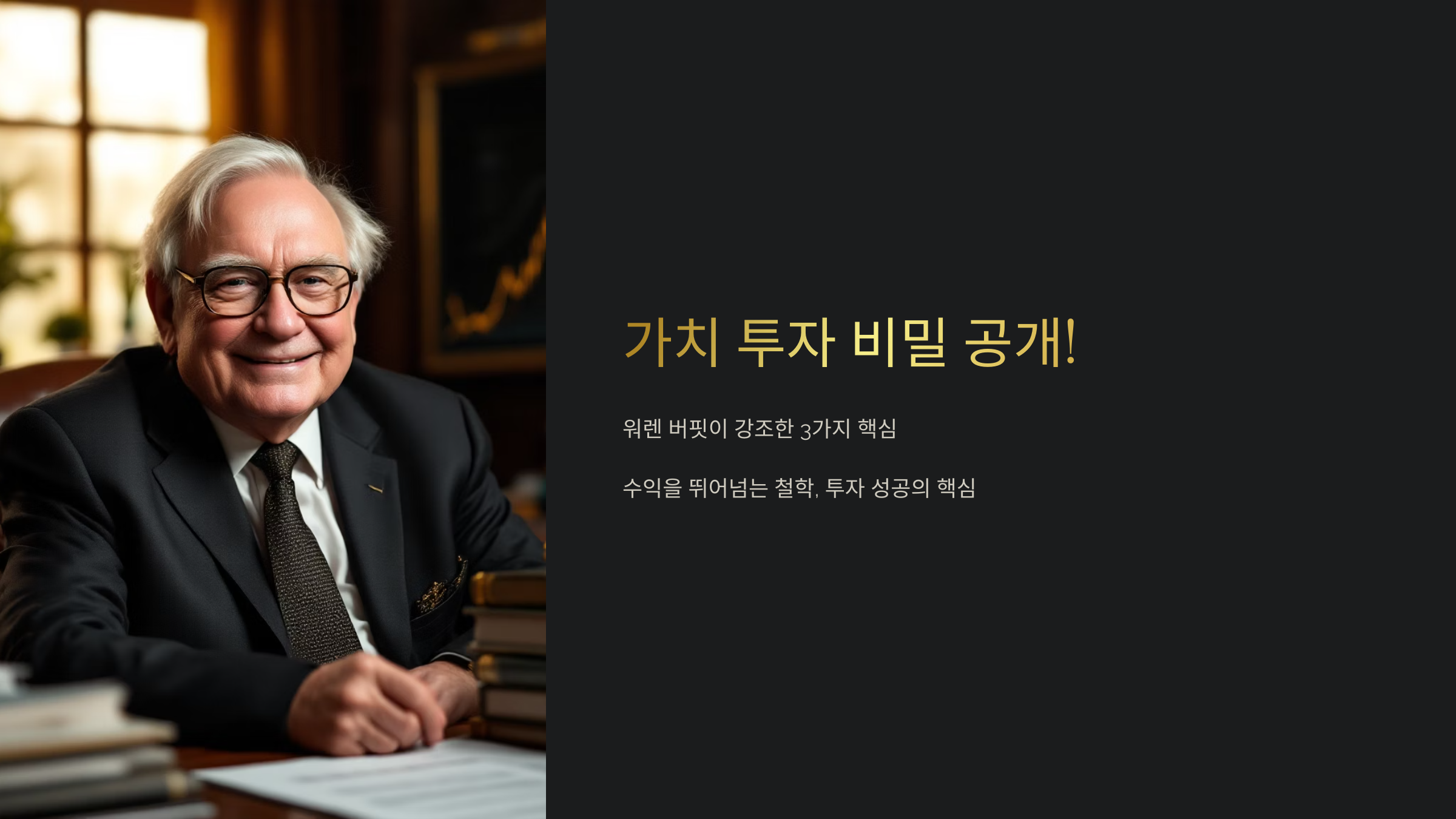 워렌 버핏이 말한 가치투자 핵심 3가지