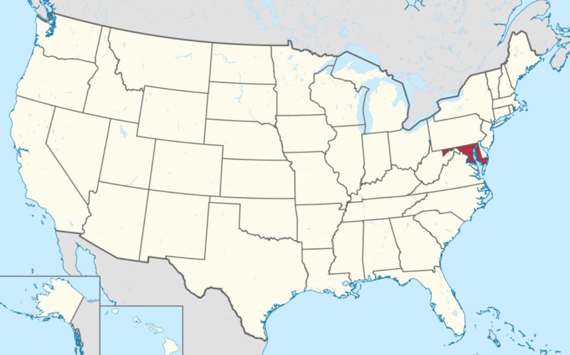 메릴랜드 주 위치