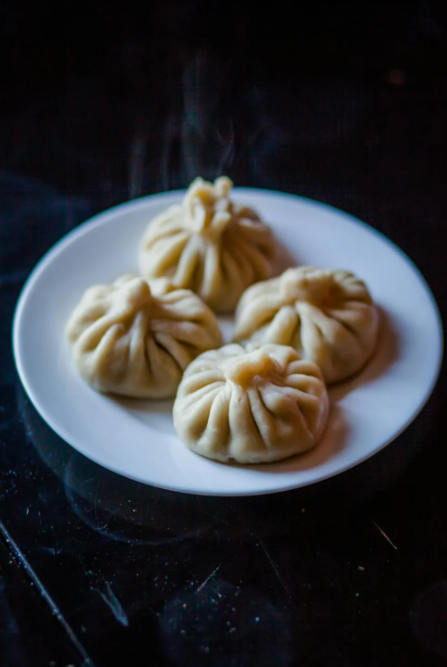 김이 모락모락 만두