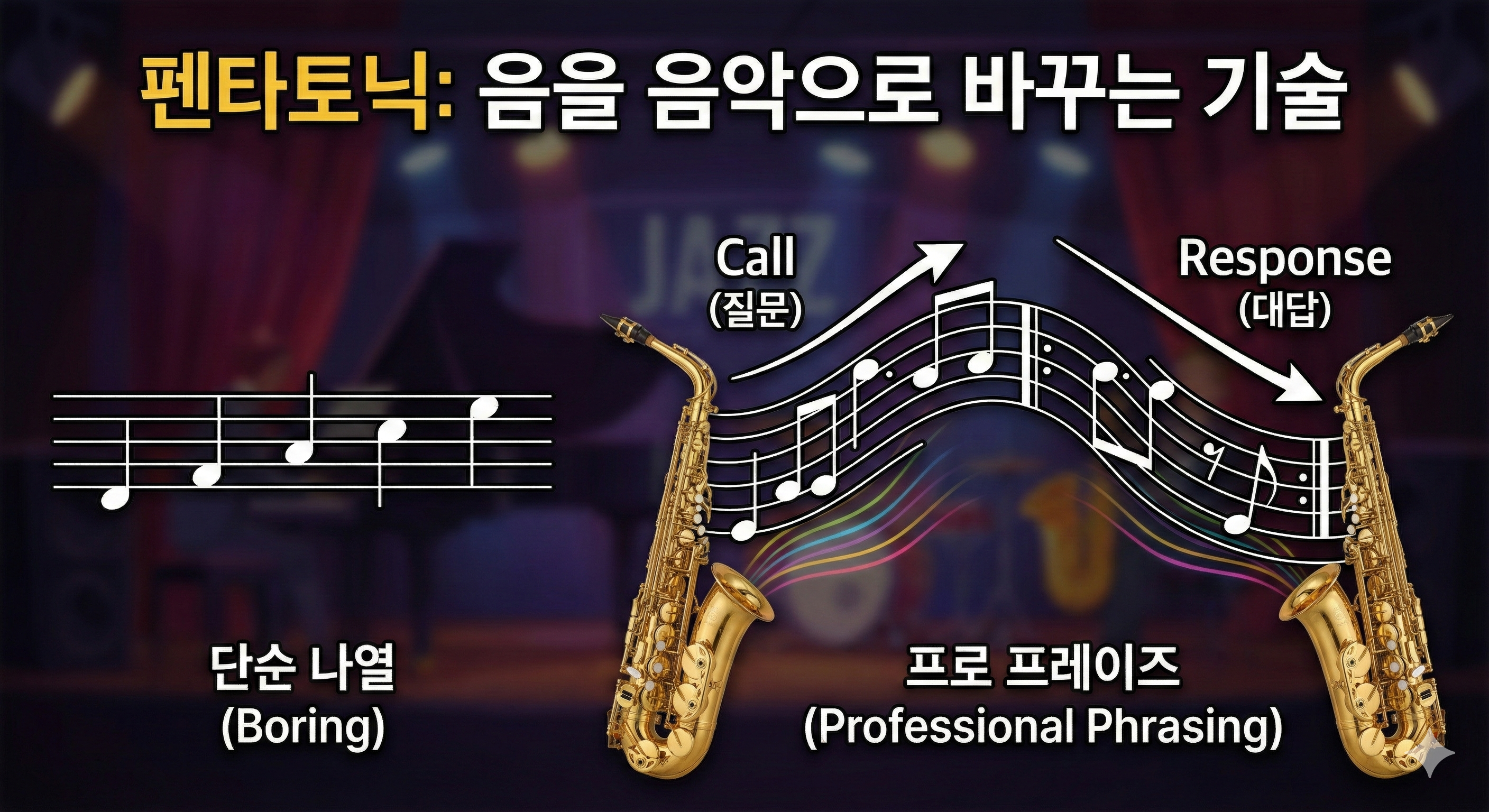 "음은 알겠는데 음악이 안 돼요?" 펜타토닉 스케일로 프로 같은 솔로 프레이즈 만드는 3가지 비결