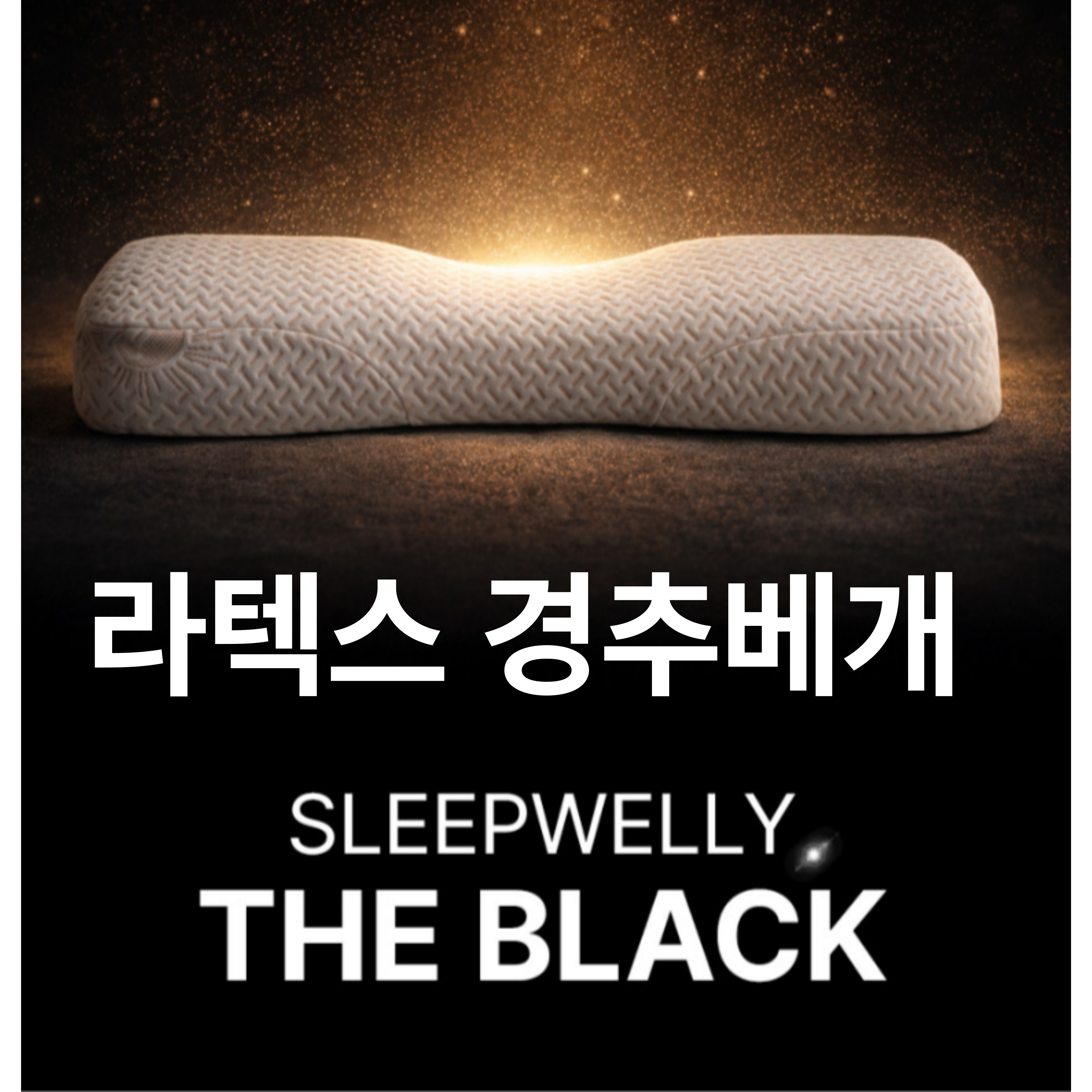 라텍스 경추베개, 슬립웰리 더블랙