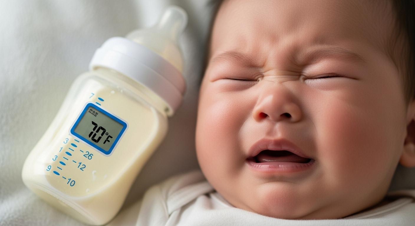 분유 70도 배앓이