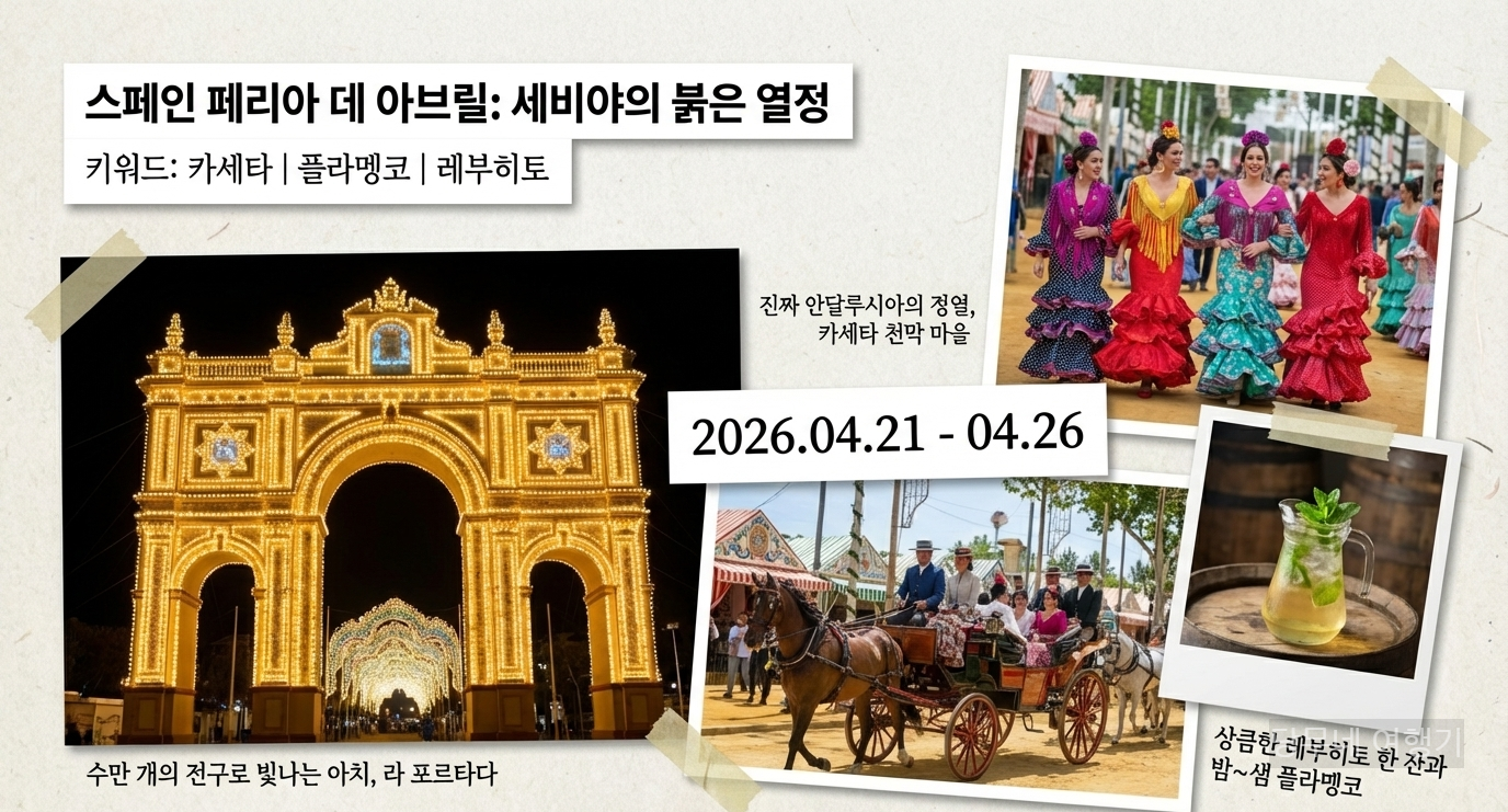 스페인 세비야 페리아 데 아브릴 축제