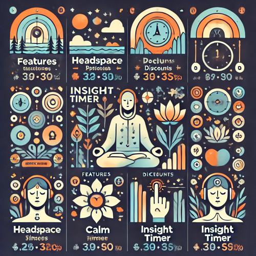 2. 명상앱 기능 비교표