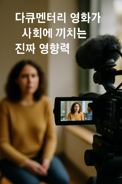 다큐멘터리 영화가 사회에 끼치는 진짜 영향력