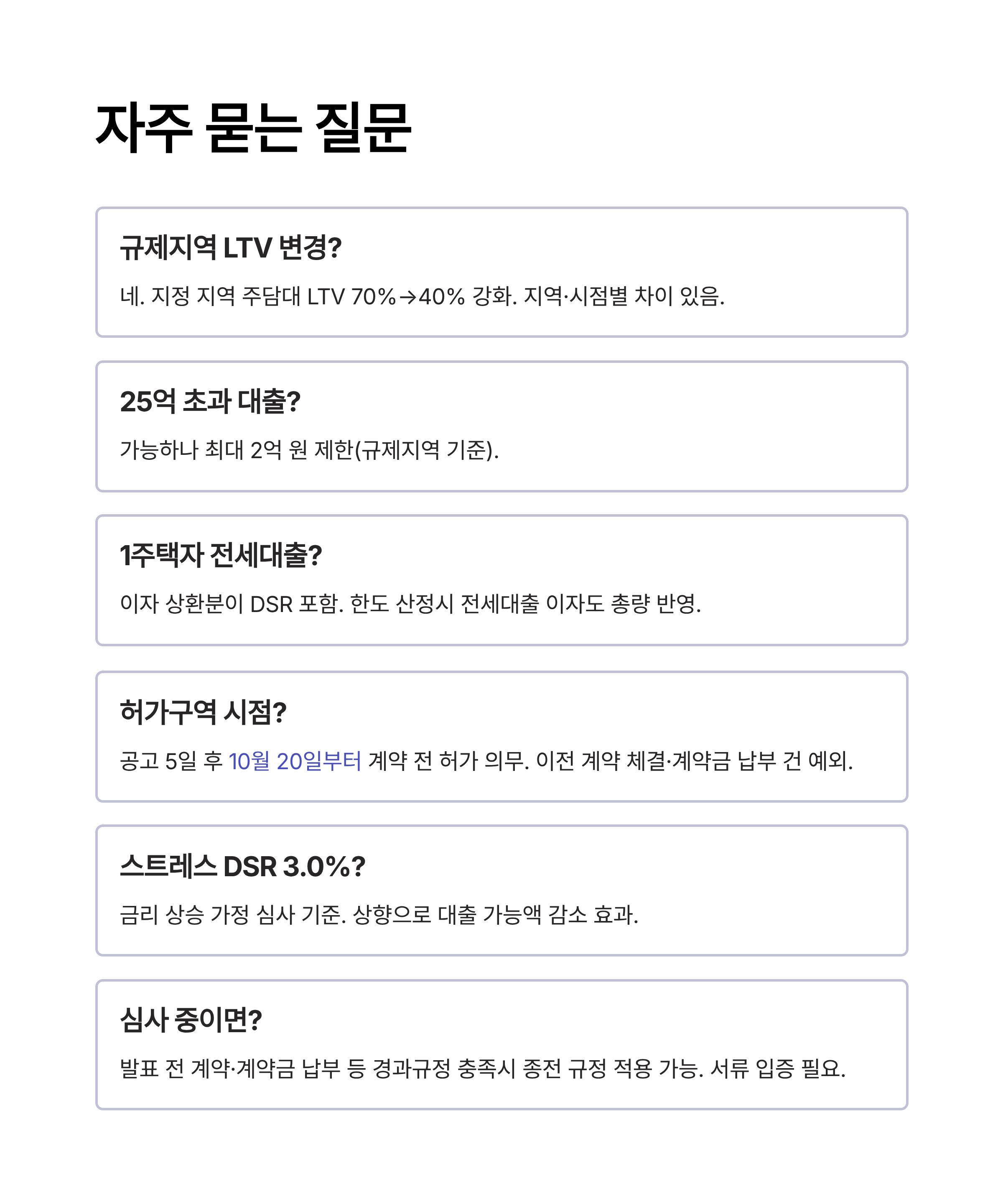 2025년 10&middot;15 부동산 대책