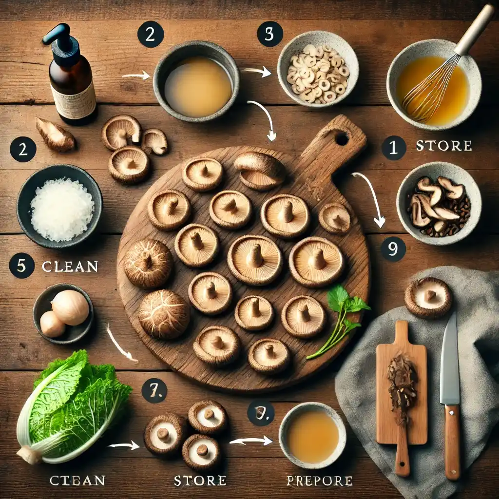 표고버섯 보관 및 손질 방법
